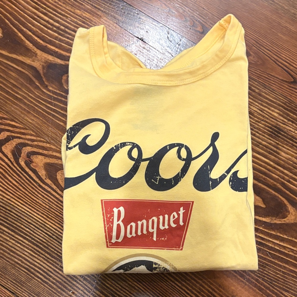 Unisex Coors Light Banquet Yellow T-Shirt